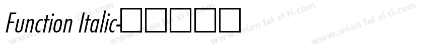 Function Italic字体转换